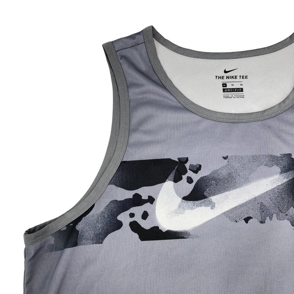 Nike Mens Size XL Legend Dri-Fit Camo Swoosh Logo Graphic Training Nike Tee - Picture 4 of 4